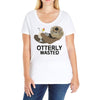 otterly wasted drinking Ladies Curvy T-Shirt