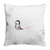sad psycho Throw Pillow