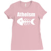 atheism fish skeleton Ladies Fitted T-Shirt