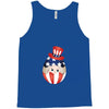 4th of July Peeking Baby Inside Egg Tank Top