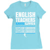 english teacher save lives Ladies Fitted T-Shirt