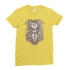halloween skull Ladies Fitted T-Shirt