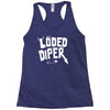 loded diper Racerback Tank