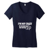 i'm not crazy, my mother had me tested t shirt Women's V-Neck T-Shirt