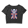 british biker Crop Top