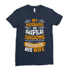 My Husband Is Super Awesome Ladies Fitted T-Shirt