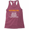 November Girl Hated By Many Racerback Tank