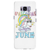 unicorns are born in june cute unicorn Samsung Galaxy S8 Plus