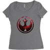 Rebel Alliance Logo Women's Triblend Scoop T-shirt