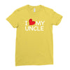 I Love My Uncle Ladies Fitted T-Shirt