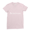 black jenius Ladies Fitted T-Shirt