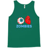 i heart zombies scary eye bloody heart halloween Tank Top