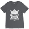 Queens Are Born In December V-Neck Tee