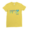happy father day Ladies Fitted T-Shirt