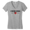 Chingona Women's V-Neck T-Shirt
