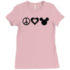 peace Ladies Fitted T-Shirt