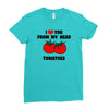 from my head tomatoes Ladies Fitted T-Shirt