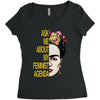 ask me about my feminist agenda frida kahlo Women's Triblend Scoop T-shirt