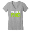 veggie power! Women's V-Neck T-Shirt
