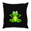 frog cute Throw Pillow