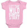 let the wild rumpus Baby Onesie