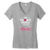 My Favorite People Call Me Auntie Women's V-Neck T-Shirt