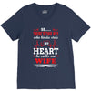 There's This Boy Who Stole My Heart He Calls Me Wife V-Neck Tee