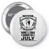 Never Underestimate Old Man Who Was Born July Pin-back button