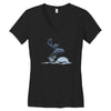dolphin rider Women's V-Neck T-Shirt