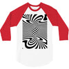 optical illusion 3/4 Sleeve Shirt