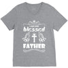I Am One Blessed Father V-Neck Tee