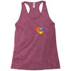 Rainbow Equality Heart Racerback Tank