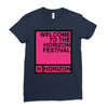 welcome to the horizon festival Ladies Fitted T-Shirt