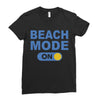 beach mode on Ladies Fitted T-Shirt