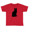black cat Toddler T-shirt