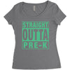 straight outta pre k Women's Triblend Scoop T-shirt