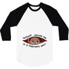 February Peeking Out Asian Baby Boy 3/4 Sleeve Shirt