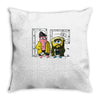 pat and silent bob Throw Pillow