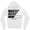 muscles installing Zipper Hoodie