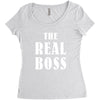 The Boss - The Real Boss Women's Triblend Scoop T-shirt
