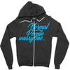 normal people wassy me Zipper Hoodie