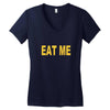 eat me pizza ringer Women's V-Neck T-Shirt