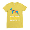 boxers support autism awareness Ladies Fitted T-Shirt