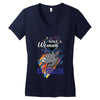 who loves rotweiller Women's V-Neck T-Shirt
