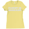 fluent in sarcasm Ladies Fitted T-Shirt