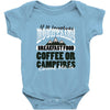 braakfast food coffee or campfires Baby Bodysuit