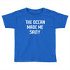 The Ocean Made Me Salty Toddler T-shirt