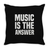 music is the answer Throw Pillow