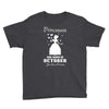 Princesses Are Born In October, Born In October, Born In October T Shi Youth Tee