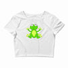 frog cute Crop Top